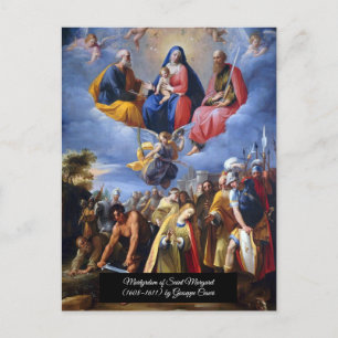 Martyrdom of Saint Margaret Postcard
