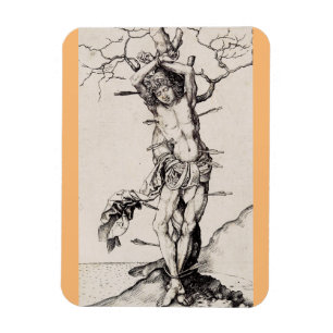 Martyrdom of Saint Sebastian by Martin Schongauer Magnet