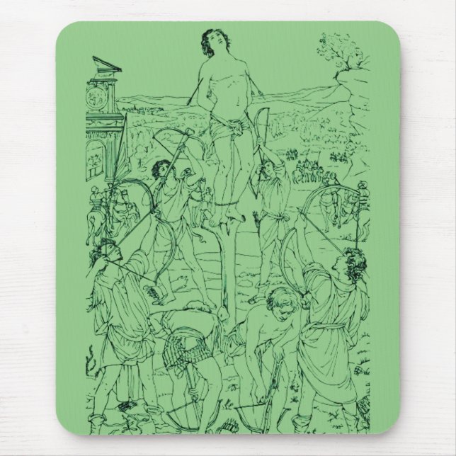 Martyrdom of Saint Sebastian  Mouse Pad (Front)