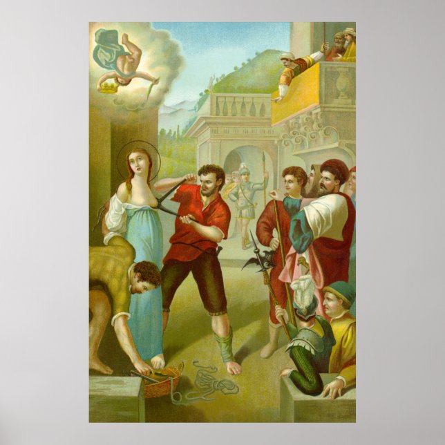 Martyrdom of St. Agatha (M 003) Poster (Front)