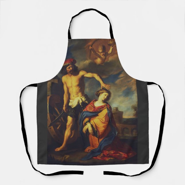 Martyrdom of St. Catherine Sacred Fine Art Collect Apron (Front)