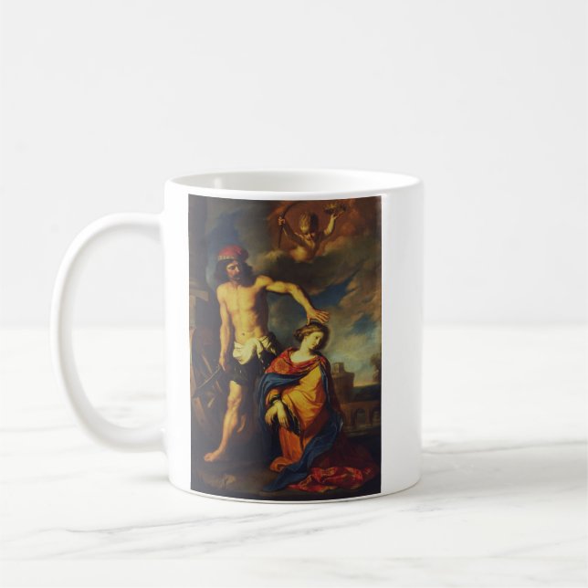 Martyrdom of St. Catherine Sacred Fine Art Collect Coffee Mug (Left)