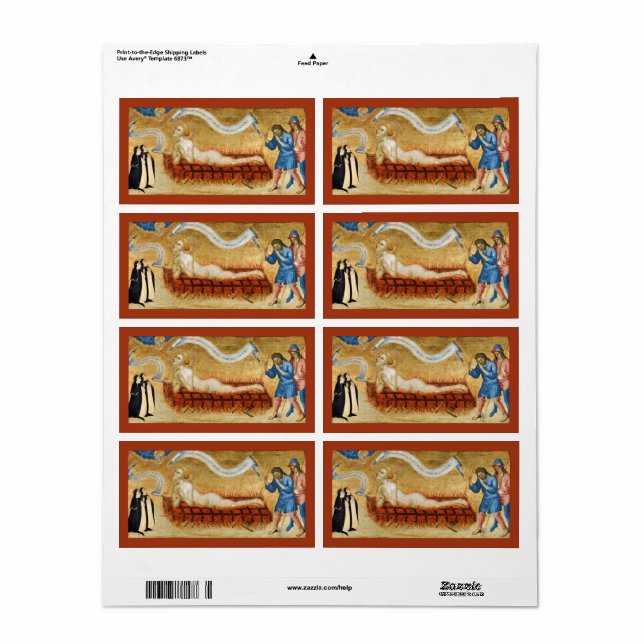 Martyrdom of St. Lawrence, with Two Nuns (M 022) (Full Sheet)