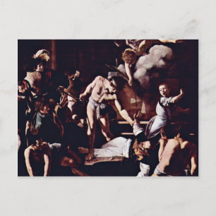 Martyrdom Of St. Matthew By Michelangelo Merisi Da Postcard