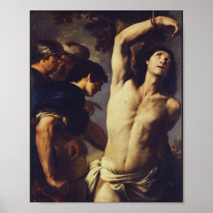 Martyrdom of St Sebastian by Andrea Vaccaro Poster