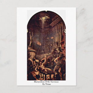 Martyrdom Of St. Vavrinec By Titian Postcard