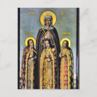 Martyrs Faith, Hope, Charity, Their mother, Sophia
