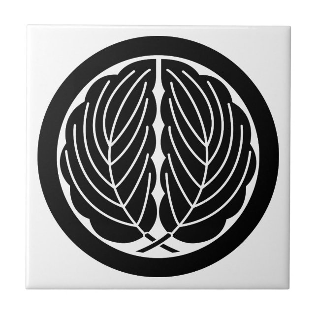 Maru Daki Kashiwa Ceramic Tile (Front)