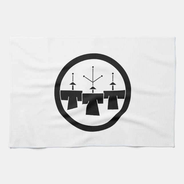 Maru ni Mamezōgiri Tea Towel (Horizontal)