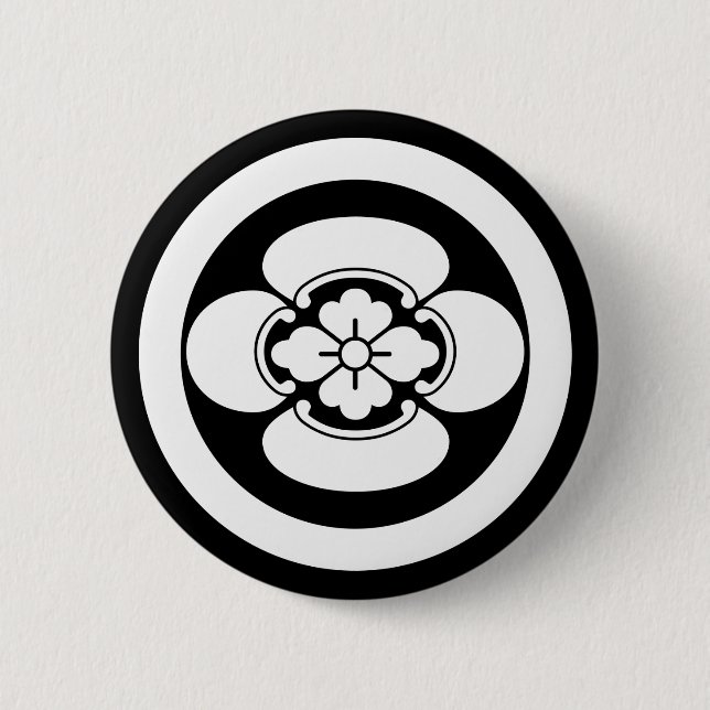 Maru ni mokko 6 cm round badge (Front)