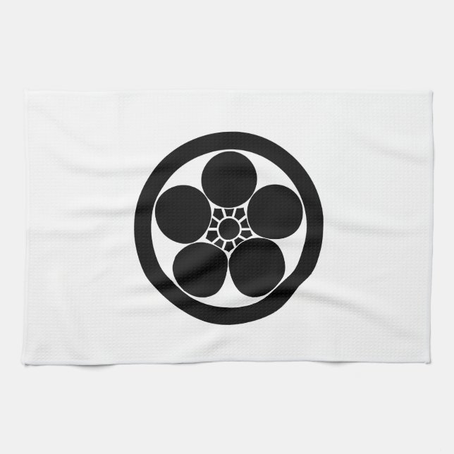 Maru ni Umebachi Tea Towel (Horizontal)