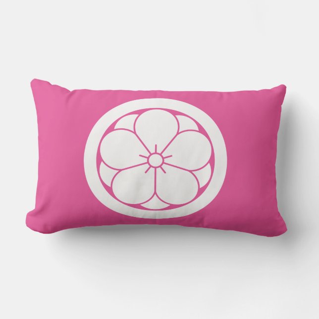 Maru ni Yaebai Lumbar Cushion (Front)