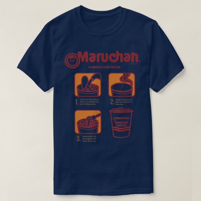 Maruchan Recommended Cooking Directions Poster  T-Shirt (Design Front)