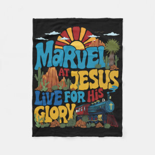 Marvel At Jesus Vbs 2025 Live For Jesus's Glory Ch Fleece Blanket