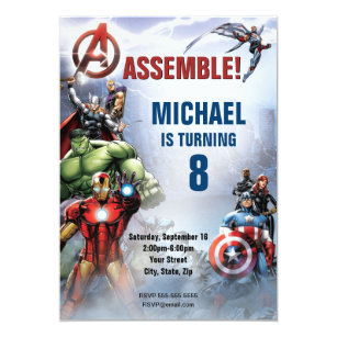 Marvel | Avengers - Birthday Invitation