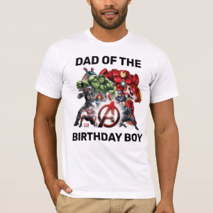 Marvel   Avengers - Dad of the Birthday Boy T-Shirt