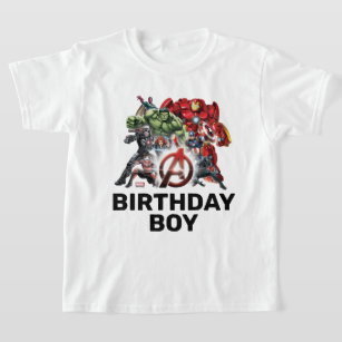 Marvel   Avengers - Personalised Birthday Boy T-Shirt