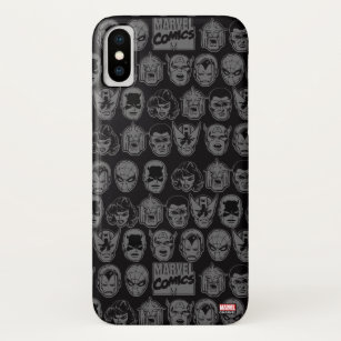 Marvel Comics Hero Head Pattern Case-Mate iPhone Case