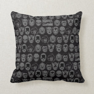 Marvel Comics Hero Head Pattern Cushion