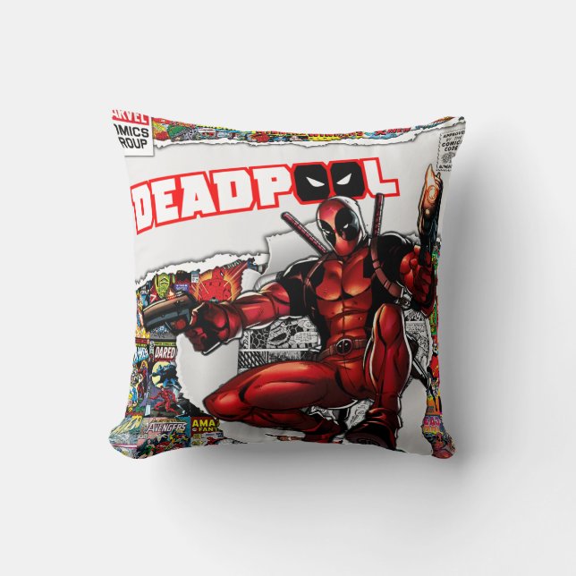 marvel comics Throw Pillow (Front)