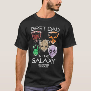 Marvel Guardians Best Dad Fathers Day Graphic  T-Shirt