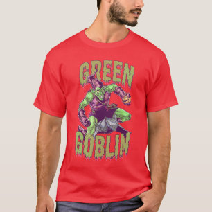 Marvel Halloween Green Goblin Slimy Font Vintage C T-Shirt
