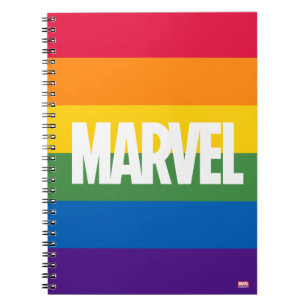 Marvel Horizontal Rainbow Brick Notebook