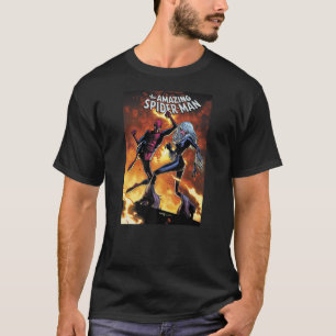 Marvel Spider-Man Black Cat Comic Cover T-Shirt