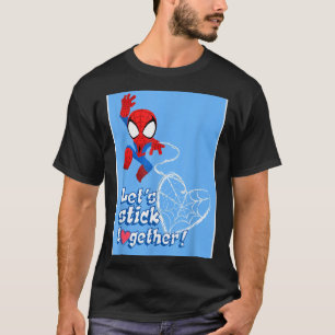 Marvel Spider-man Lets Stick Together Valentine Ca T-Shirt