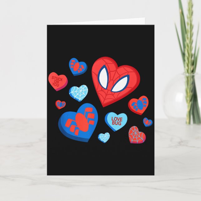 Marvel Spider-man Spidey Hearts Valentines Day  Card (Front)