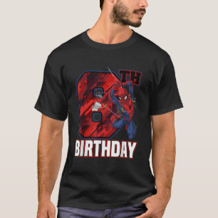 Marvel Spider Man Web Swing 8th Birthday T-Shirt