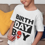 Marvel | Spiderman - Birthday Boy T-Shirt<br><div class="desc">Celebrate your child's Birthday with these super cool Spiderman Birthday Boy shirts. Personalize by adding your name and age.</div>