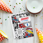 Marvel | Spiderman - Birthday Invitation<br><div class="desc">Boom! Thwiip! Thwamm! Start your action hero birthday party with a bang! This cool Spiderman birthday party invitation is brought to you by the Marvel universe and is a sure way to get your guests to RSVP yes! Classic comic, lovers, and kids alike will adore the retro feel to this...</div>