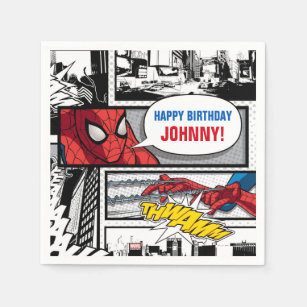 Marvel   Spiderman - Birthday Napkin