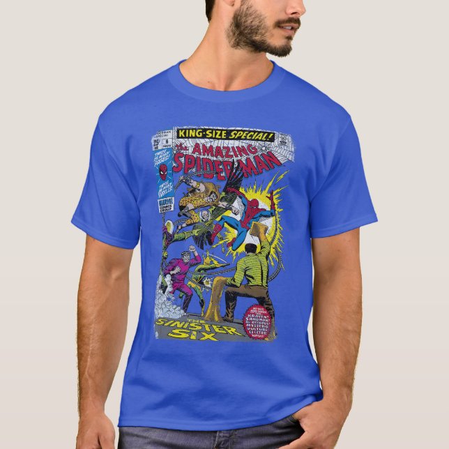 Marvel SpiderMan Sinister Si Villains Comic Cover  T-Shirt (Front)