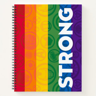 Marvel Super Hero "Strong" Rainbow Brick Notebook