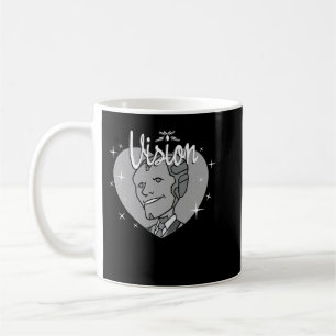 Marvel WandaVision Vision Heart Retro 60s Sweatshi Coffee Mug