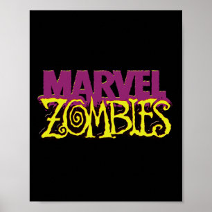 Marvel Zombies Official Colour Logo Halloween  Poster