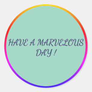 Marvellous Day Positive Vibes Sticker