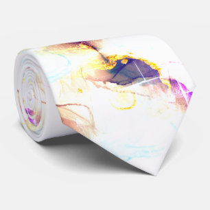 Marvellous Dusty Rose Golden Powder Marble Tie