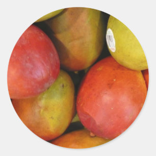 Marvellous mangoes classic round sticker
