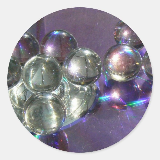 Marvellous Marbles Classic Round Sticker (Front)