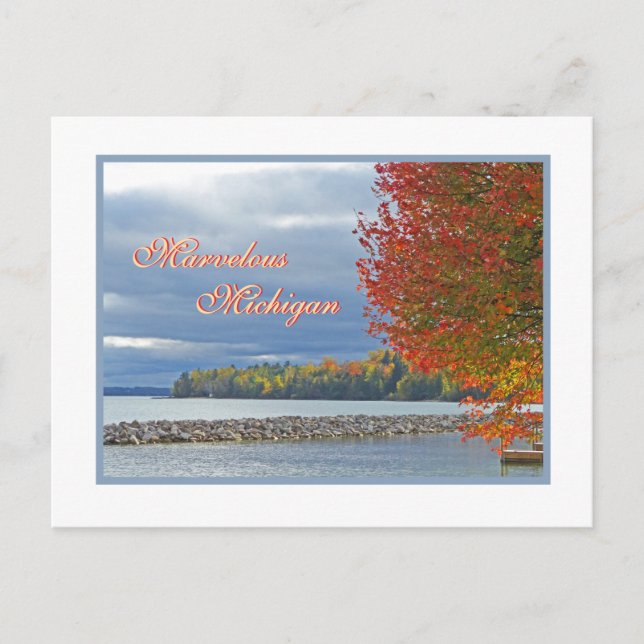 Marvellous Michigan/autumn colour Postcard (Front)