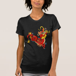 Marvellous Red Oriental Dragon T-Shirt