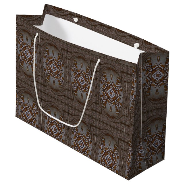 Marvellous sensational decorative African Print ar Large Gift Bag (Front Angled)