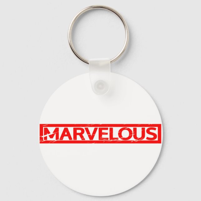 Marvellous Stamp Key Ring (Front)