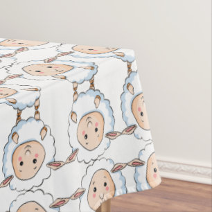 Marvellous Sweet Cute Baby Lamb Pattern Tablecloth