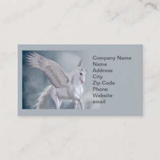 Marvellous White Pegasus Business Card
