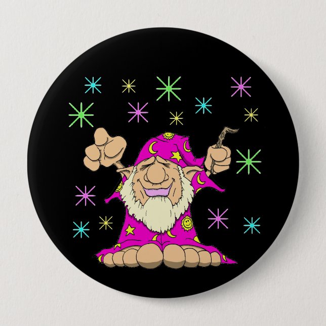 Marvin 10 Cm Round Badge (Front)