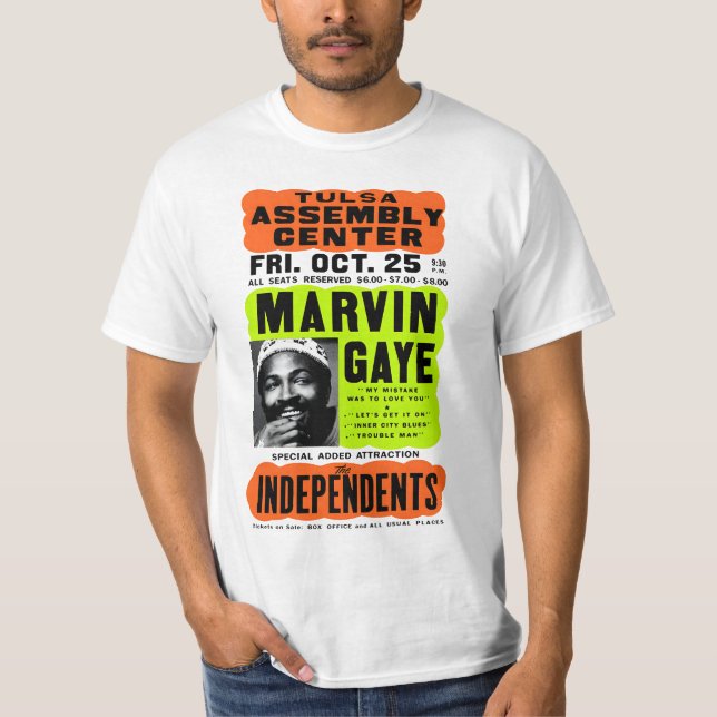 marvin gaye Concert T-Shirt (Front)